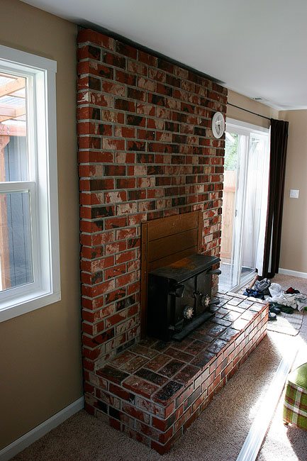 Trim around Brick Fireplace | 433 x 650 · 109 kB · jpeg title=
