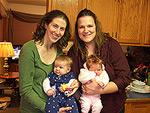 Brooke, her cousin Rachel, Ellie, and Elise.