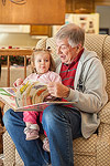 Reading time with Gramps.