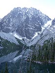 Colchuck Lake and Dragontail Peak as we made our way around the lake.