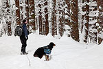 Brooke and Charlie enjoying the winter scenery.