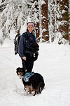 Brooke and Charlie enjoying the winter scenery.