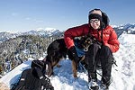 Brooke and Charlie on the peak.