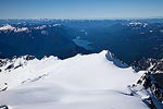 The Sulphide Glacier, Baker Lake, and Mt. Rainier.