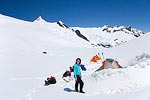 Back at camp, we ate lunch and enjoyed the nice weather and view.  Eventually we decided we'd better pack up and head out.